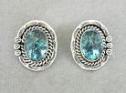 a779 Silver and turquoise earrings