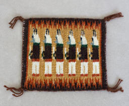 a451 Brown miniature Yebechei rug