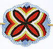 Example of Native American Overlay Stitched Beadwork